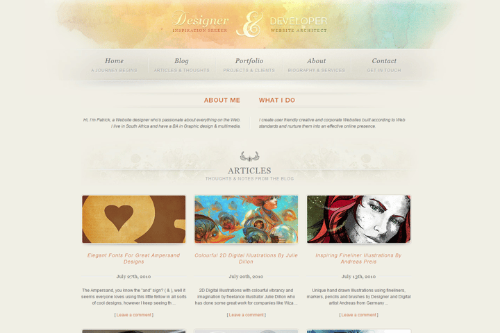 Patrick Glynn website preview